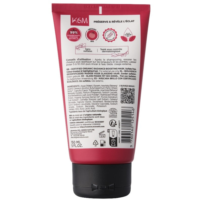 Masque eclat bio grenade 150 ml mkl green nature 4