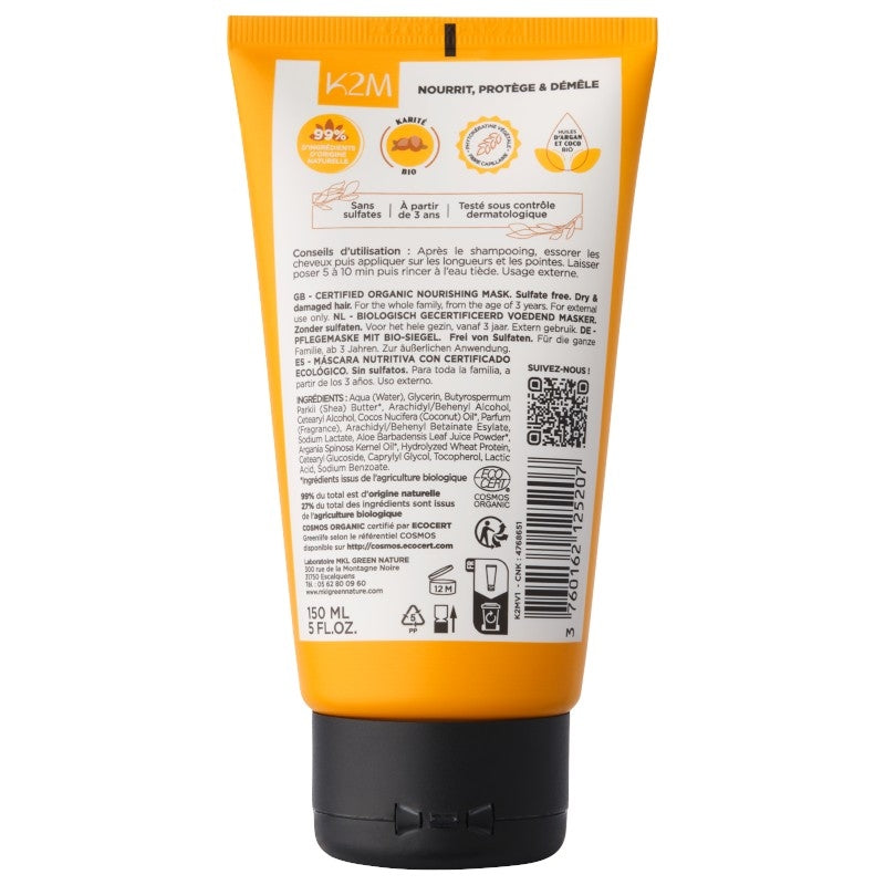 Masque nutrition BIO karité & coco - 150ml - MKL Green Nature