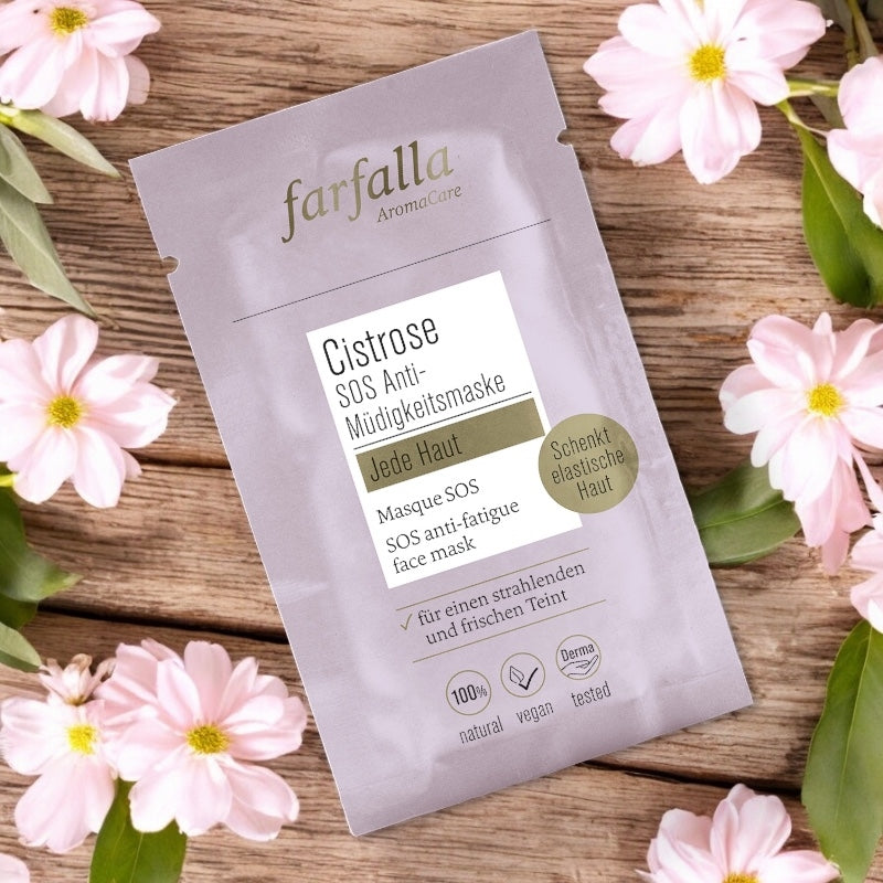 SOS Anti-Müdigkeit Bio-Zistrosen-Maske – 7 ml – Farfalla