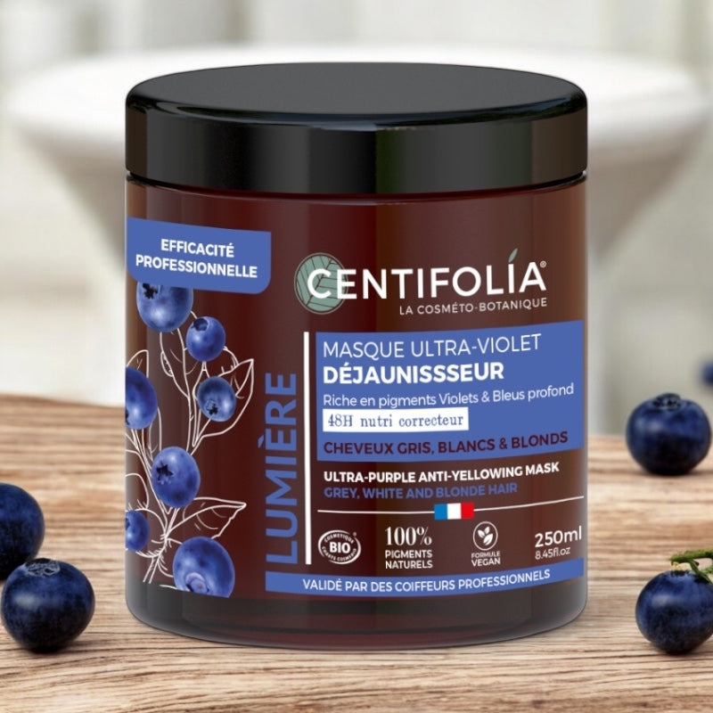 Centifolia Bio-Heidelbeer-Anti-Gelbfärbende UV-Maske – 250 ml