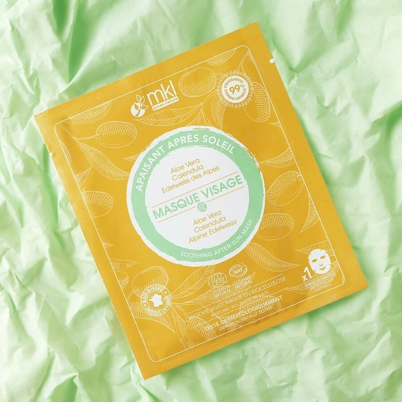 Natürliche, beruhigende Gesichtsmaske mit Aloe Vera - MKL Green Nature