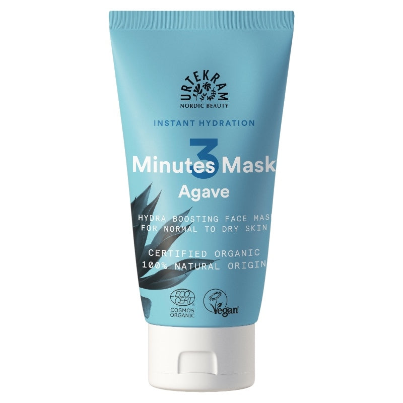 Masque visage hydratant 3 minutes BIO agave - 75ml - Urtekram