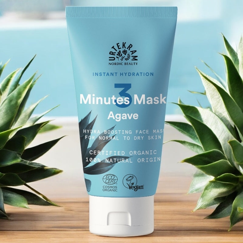 Masque visage hydratant 3 minutes BIO agave - 75ml - Urtekram