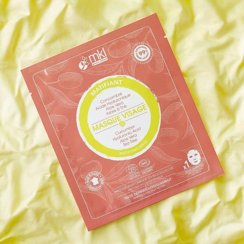 Masque visage matifiant naturel concombre - MKL Green Nature