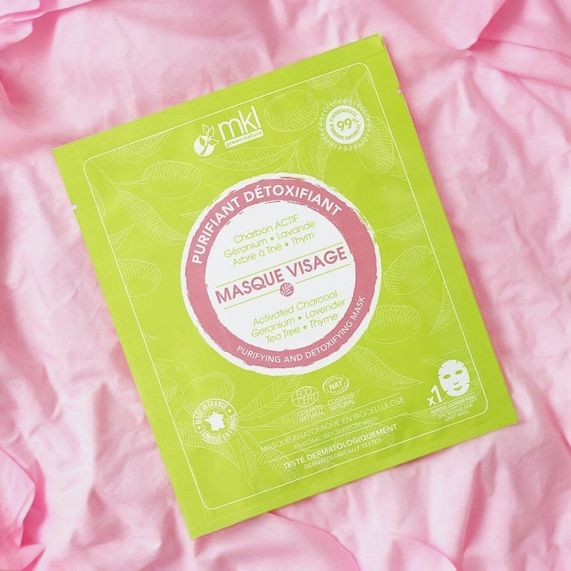 Natürliche, reinigende Kohle-Gesichtsmaske - MKL Green Nature