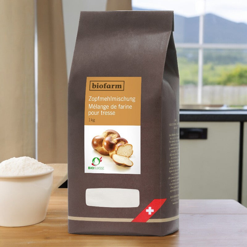 Mélange de farine pour tresse suisse BIO - 1kg - Biofarm