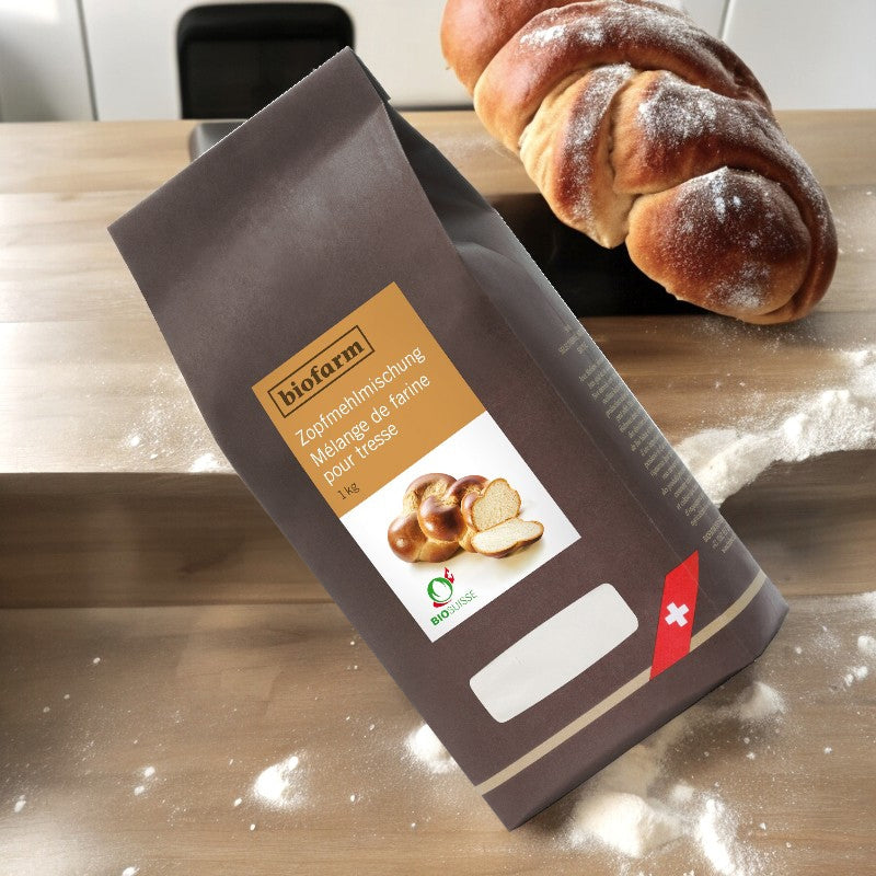 Mélange de farine pour tresse suisse BIO - 1kg - Biofarm