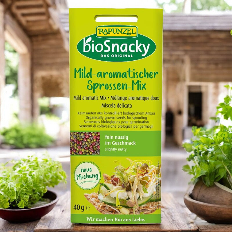 Mélange de graines à germer Aromatique doux BIO - 40g - Rapunzel bioSnacky