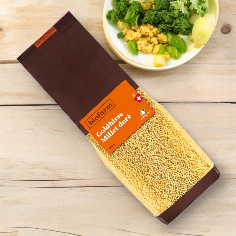 Bio-Goldhirse aus der Schweiz – 500 g – Biofarm