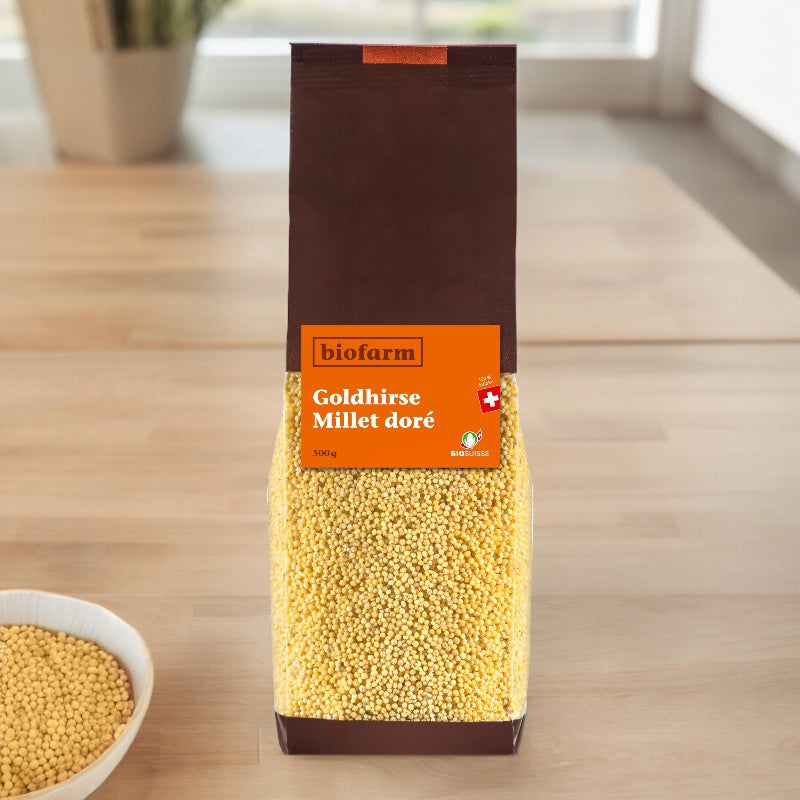 Bio-Goldhirse aus der Schweiz – 500 g – Biofarm