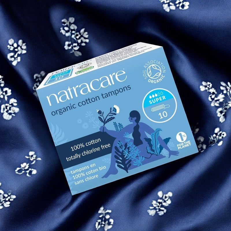 Mini tampons super sans applicateur BIO flux moyen-fort - 10 pcs Natracare﻿