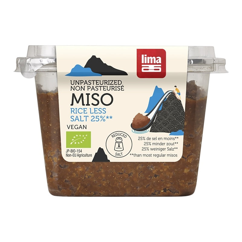 Miso de riz avec 25% de sel en moins non pasteurisé BIO - 300g - Lima