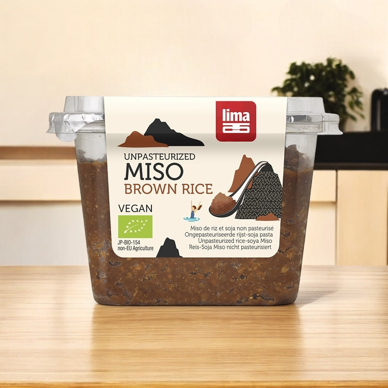 Miso de riz & soja non pasteurisé BIO - 300g - Lima