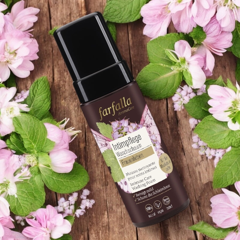 Mousse de lavage pour soins intimes BIO sauge sclarée - 150ml - Farfalla