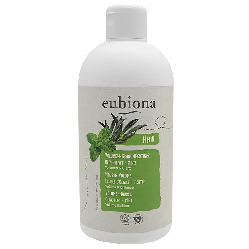 Bio-Volumenmousse mit Olivenblatt und Minze – 500 ml – Eubiona