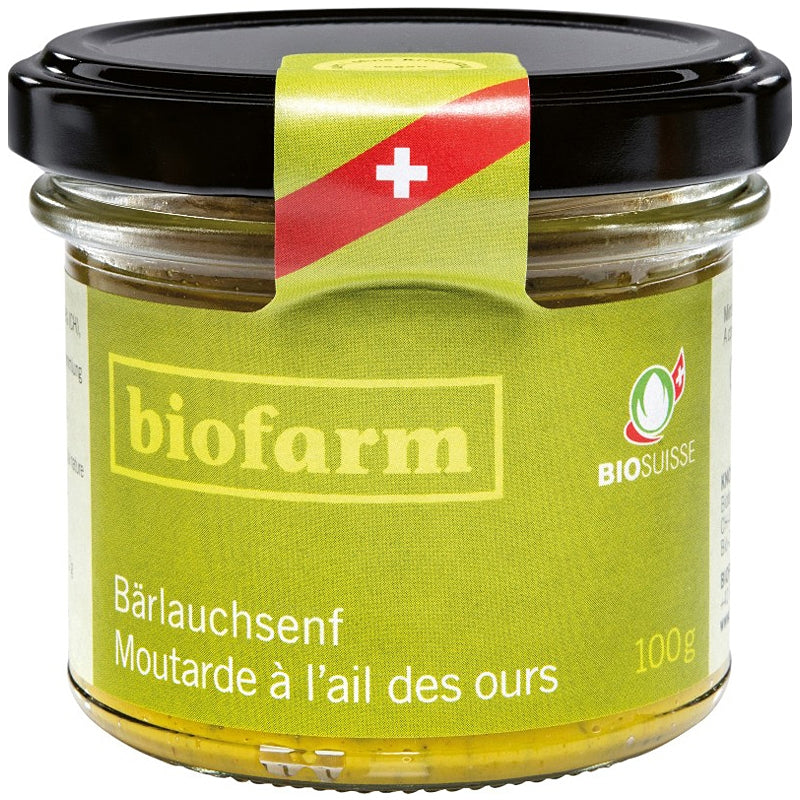 Moutarde à l'ail des ours suisse BIO - 100g - Biofarm
