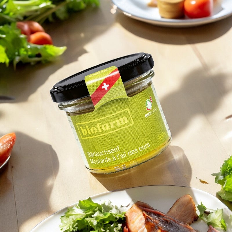 Moutarde à l'ail des ours suisse BIO - 100g - Biofarm