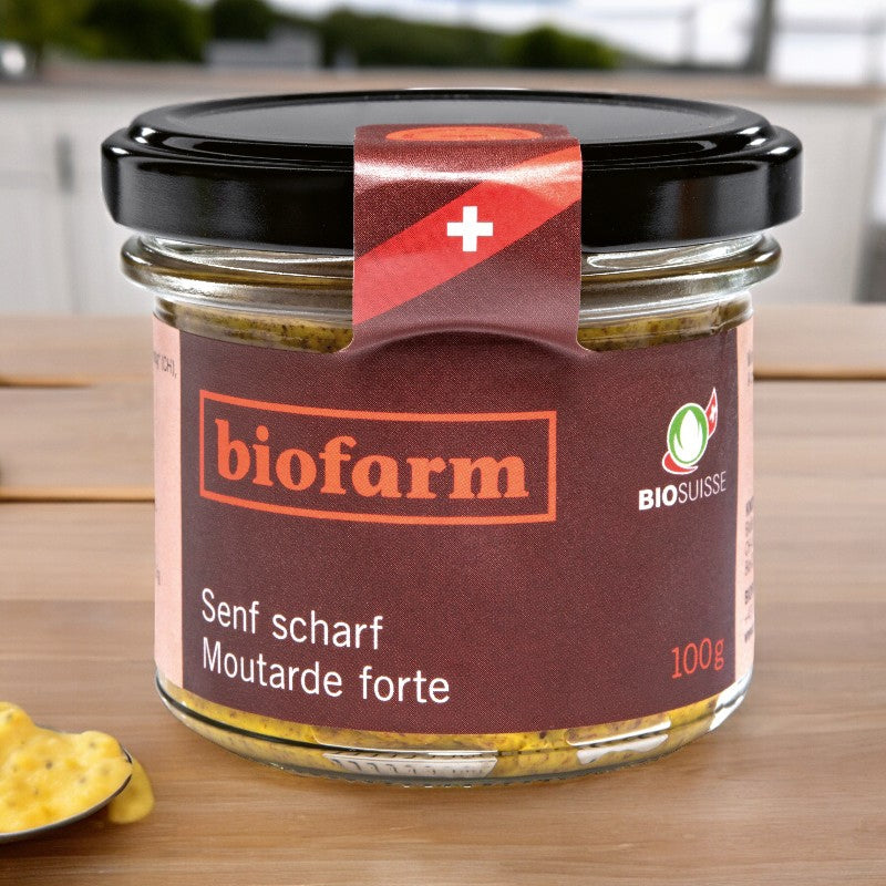 Moutarde forte suisse BIO - 100g - Biofarm