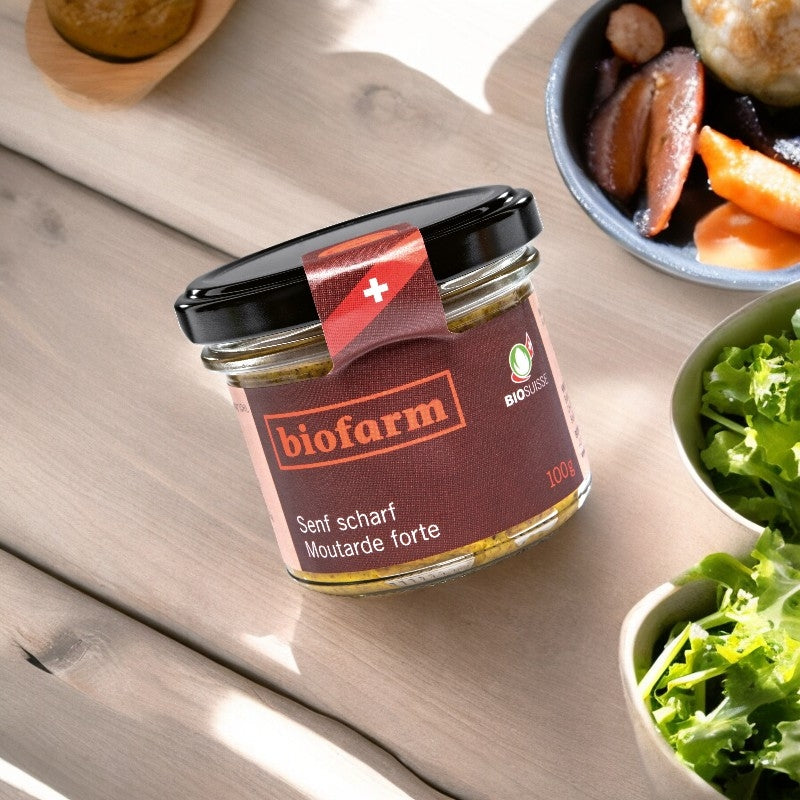Moutarde forte suisse BIO - 100g - Biofarm