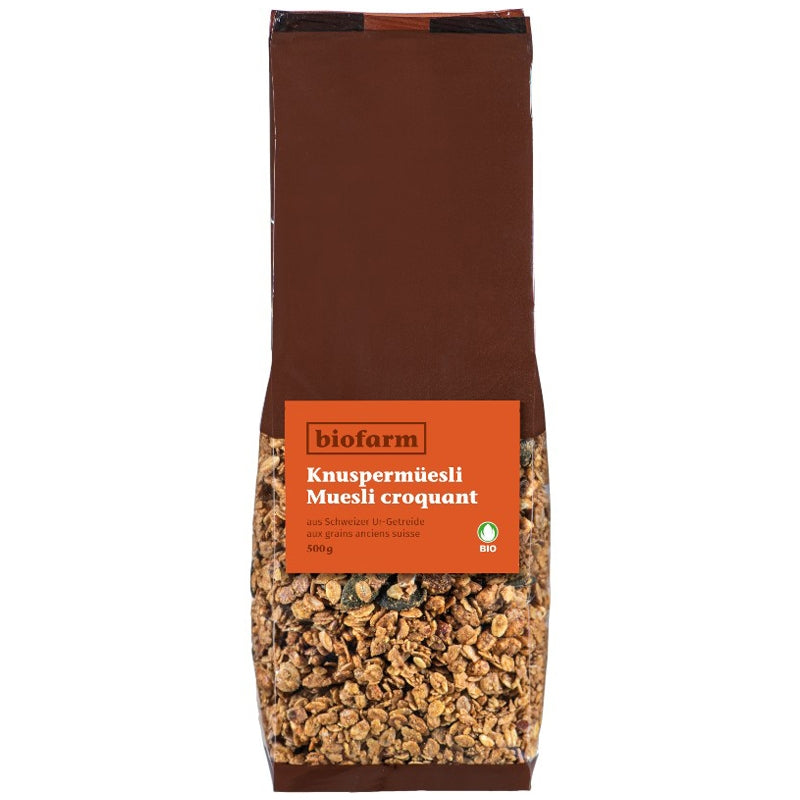 Müesli croquant aux grains anciens suisse BIO - 500g - Biofarm