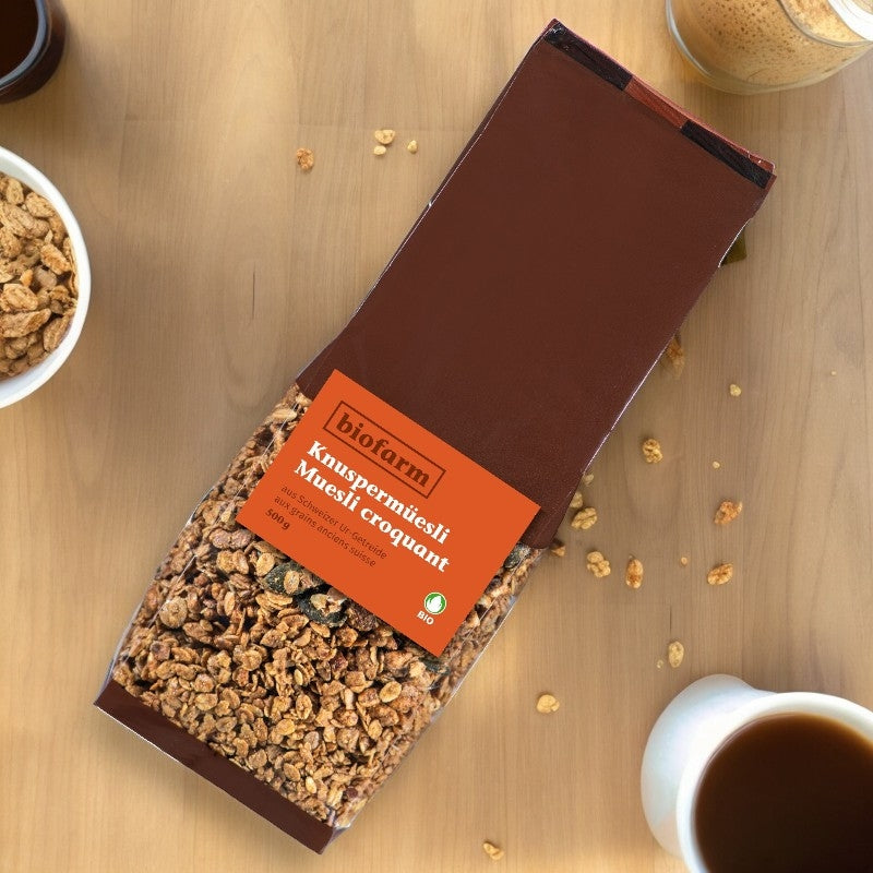 Müesli croquant aux grains anciens suisse BIO - 500g - Biofarm