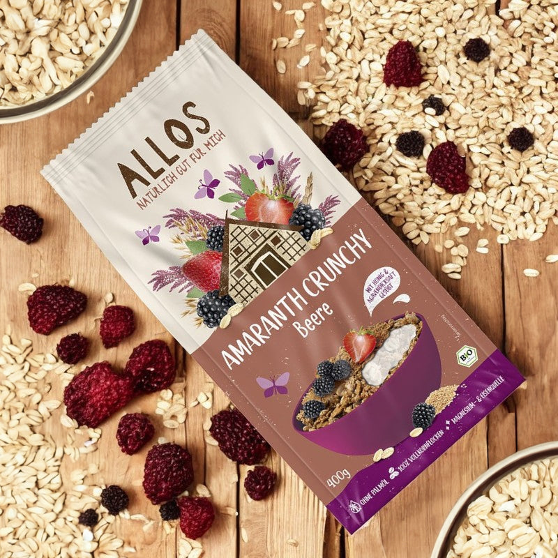 Müesli croustillant amarante & fruits rouges BIO - 400g - Allos