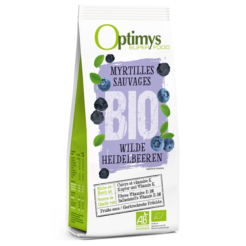 Bio-Wildheidelbeeren - 180 g - Optimys