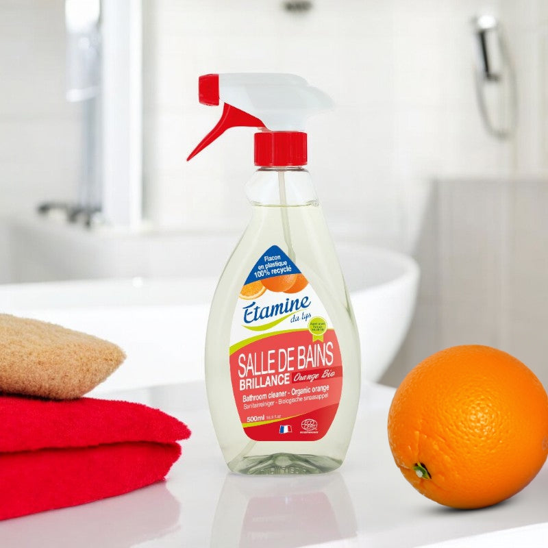 Nettoyant brillance salle de bains écologique orange - 500ml Etamine du Lys