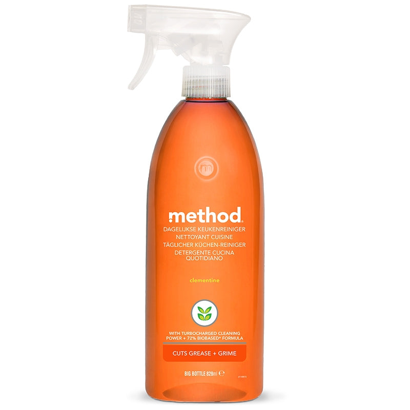 Umweltfreundlicher Küchenreiniger für den täglichen Gebrauch, Clementinenduft – 828 ml – Method