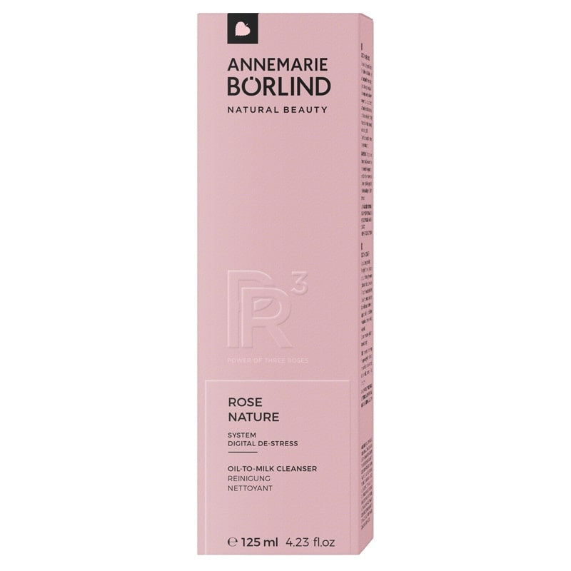Nettoyant huile-en-lait rose & pivoine - 125ml - Annemarie Börlind
