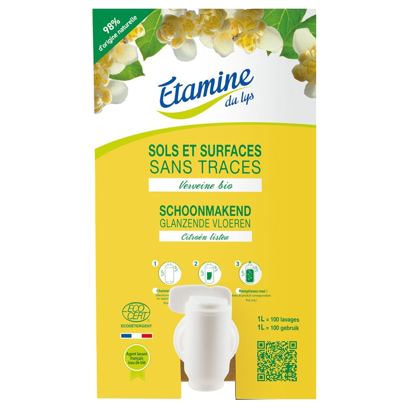 Nettoyant sols & surfaces sans traces écologique orange 10kg Etamine du Lys