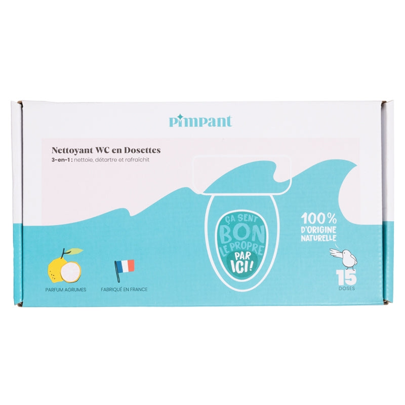 Nettoyant WC 3 en 1 agrumes - 15 pièces - Pimpant