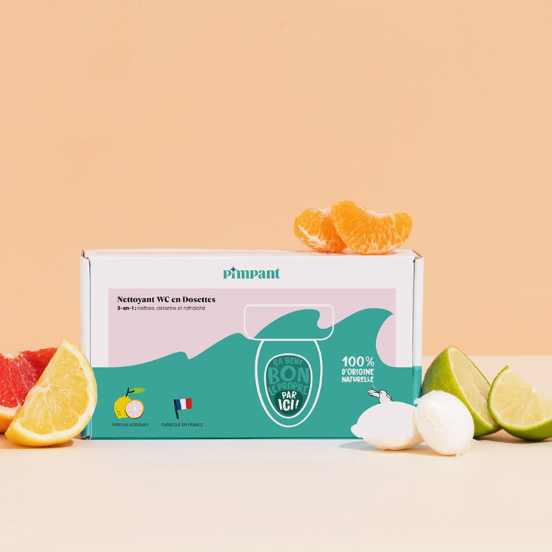 Nettoyant WC 3 en 1 agrumes - 15 pièces - Pimpant