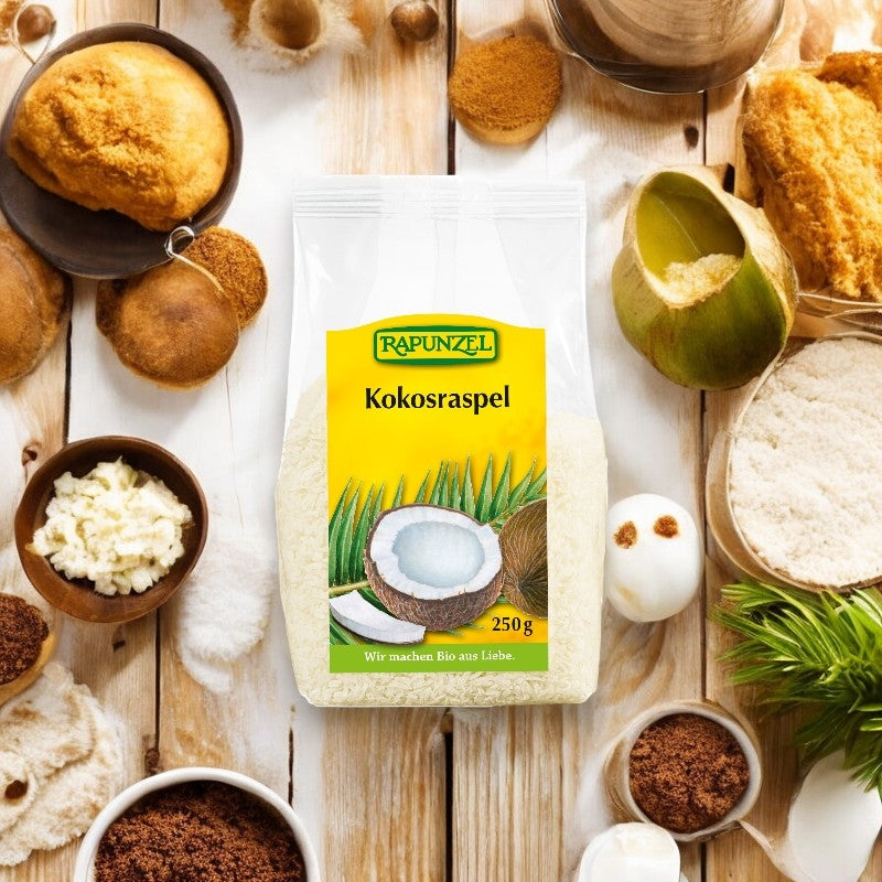 Bio-Kokosraspeln – 250 g – Rapunzel