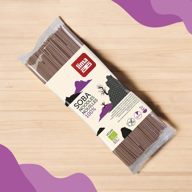 Nouilles à la farine de sarrasin complet BIO - Soba - 200g - Lima