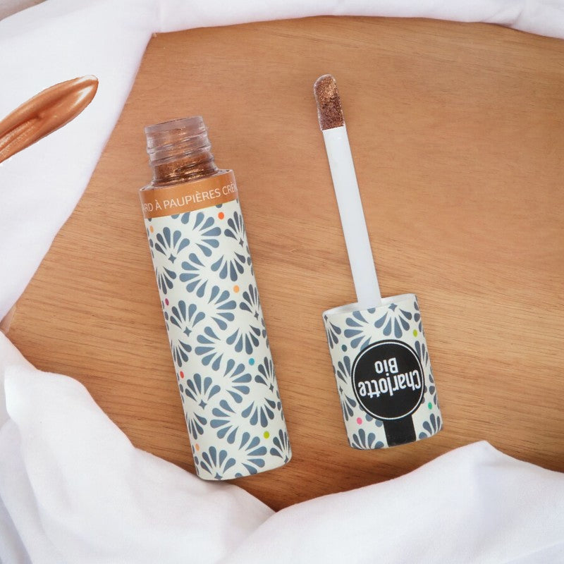 Ombre à paupières liquide nacrée cuivre BIO - 6.5g - Charlotte Bio