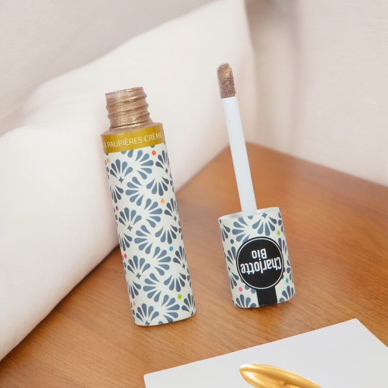 Ombre à paupières liquide nacrée dorée BIO - 6.5g - Charlotte Bio