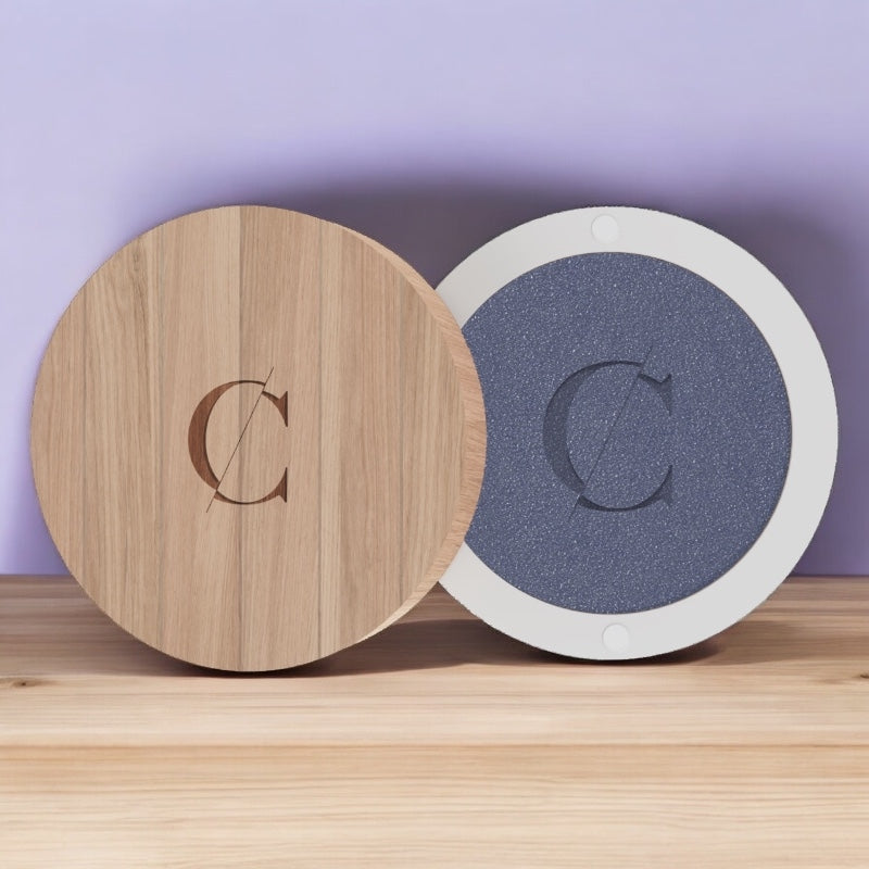 Perlmuttfarbener Lidschatten Denimblau Nr. 046 BIO - 1,7 g - Karamellfarbe