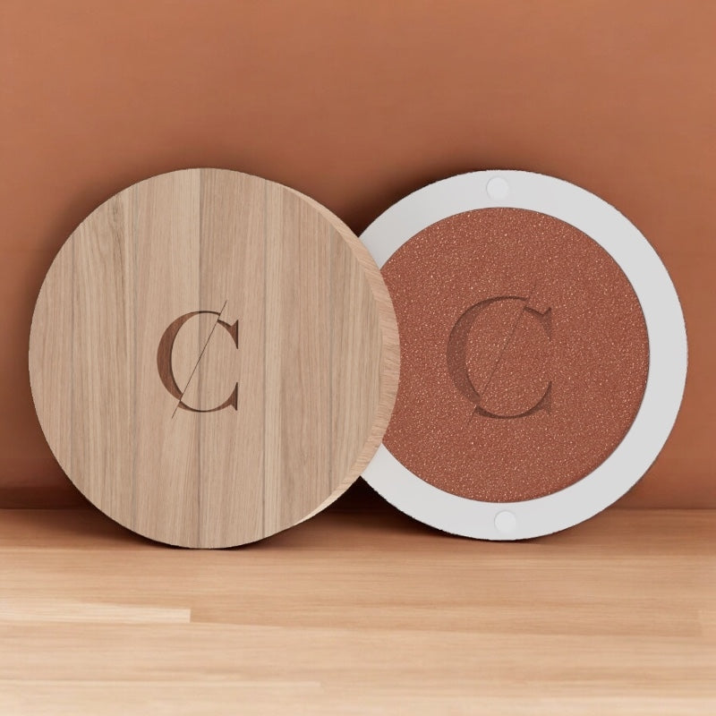 Perlmuttfarbener kupfergoldener Lidschatten Nr. 007 BIO – 1,7 g – Karamellfarbe