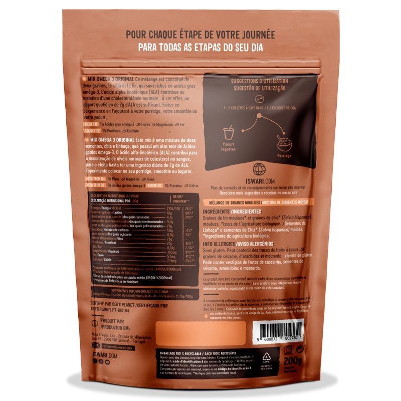 Omega 3 Originalmischung BIO - 200 g - Iswari