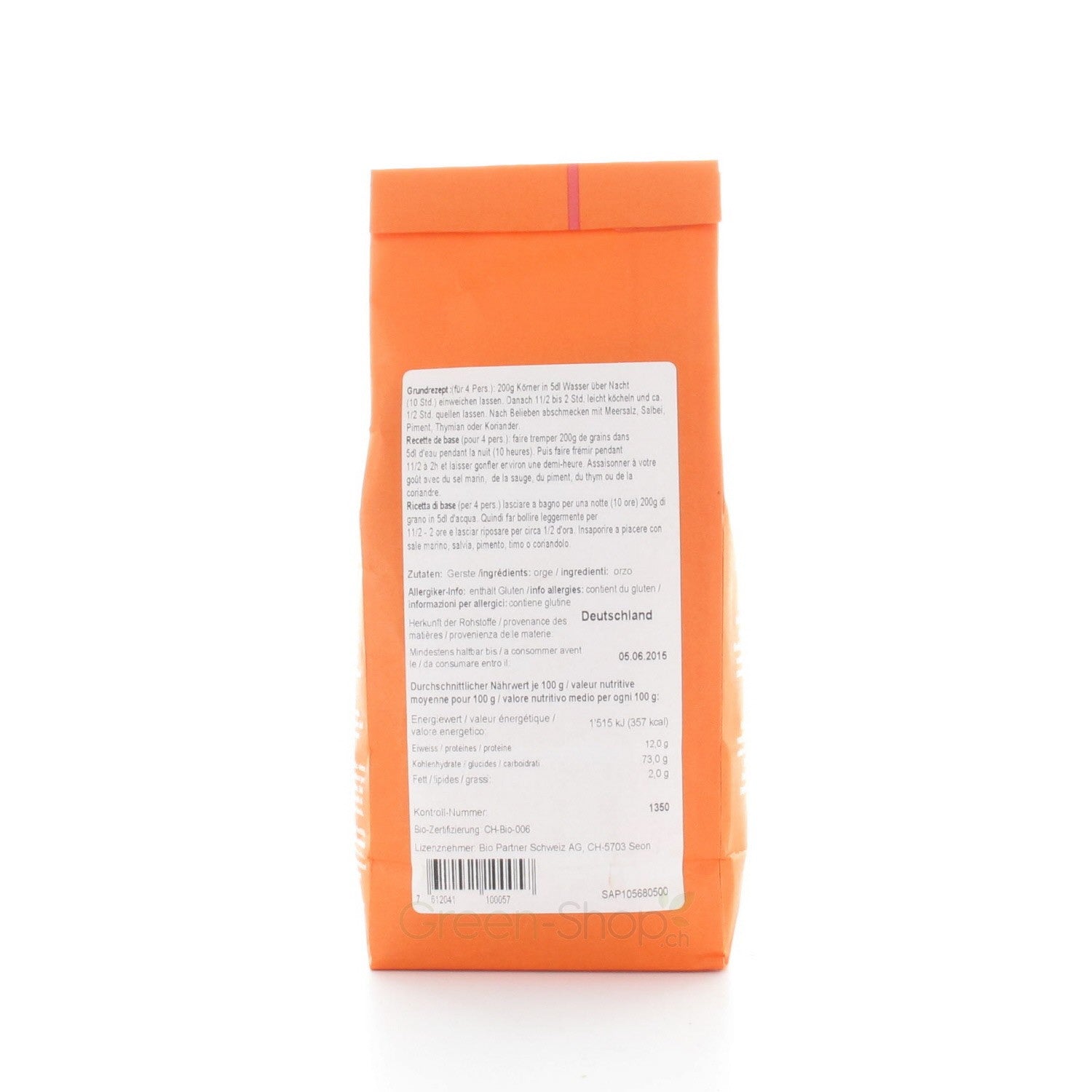 Orge bio 500 g vanadis 3