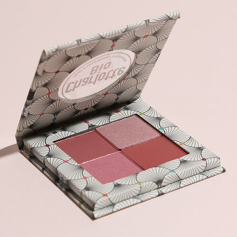 Palette fards à paupières girly BIO - 4x1.4g - Charlotte Bio