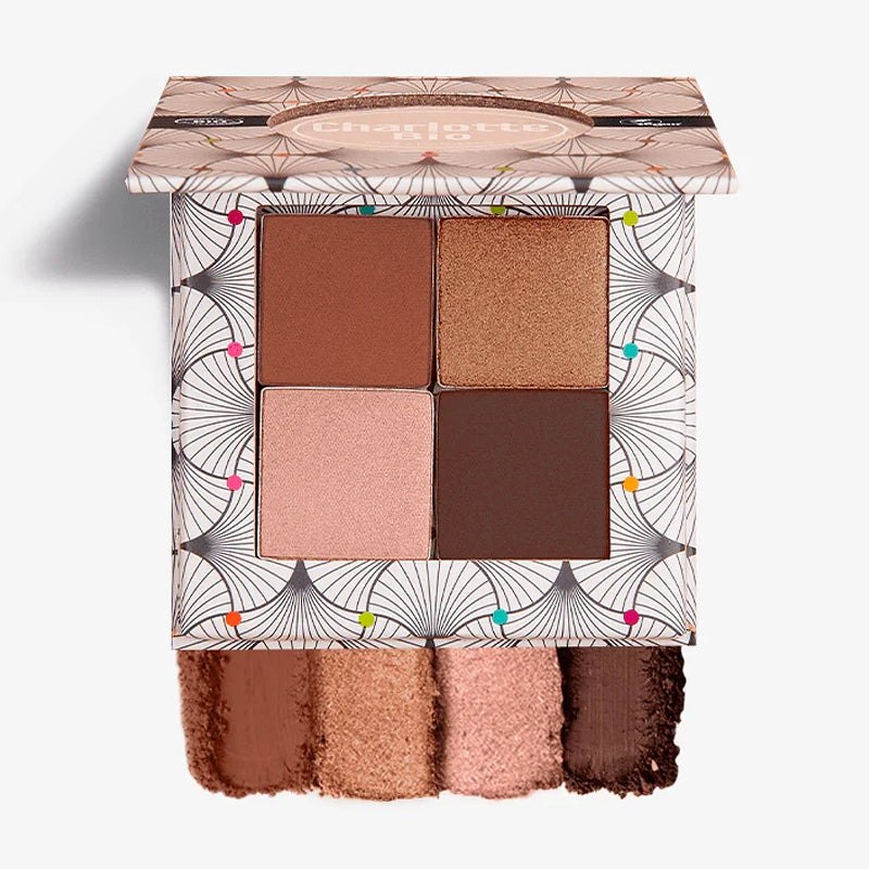 Palette fards à paupières nude brun BIO - 4x1.4g - Charlotte Bio