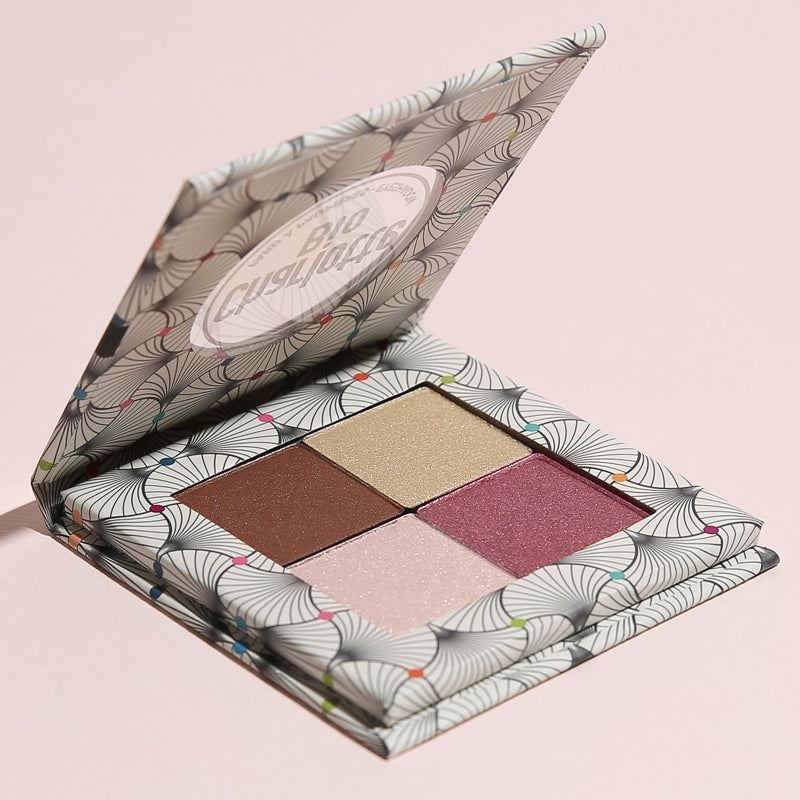 Palette fards à paupières nude rose BIO - 4x1.4g - Charlotte Bio