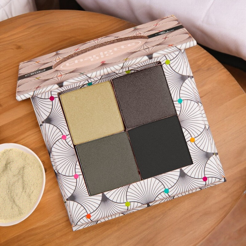 Palette fards à paupières silver smokey BIO - 4x1.4g - Charlotte Bio