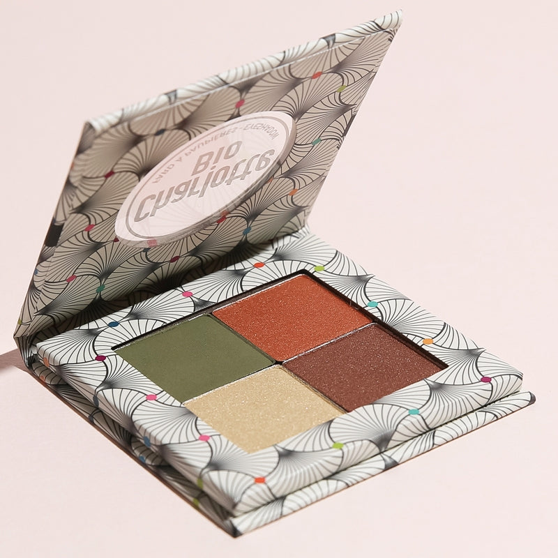 Palette fards à paupières vegetal BIO - 4x1.4g - Charlotte Bio