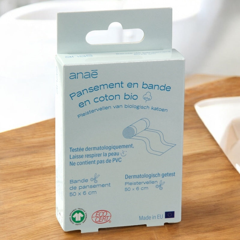 Pansement en bande en coton BIO - Anaé