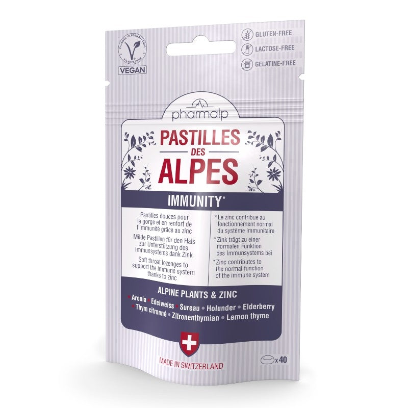 Pastilles des Alpes Immunity - Sachet 40 pastilles - Pharmalp