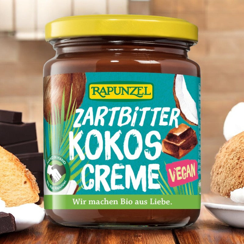 Pâte à tartiner à la noix de coco & chocolat noir BIO - 250g - Rapunzel