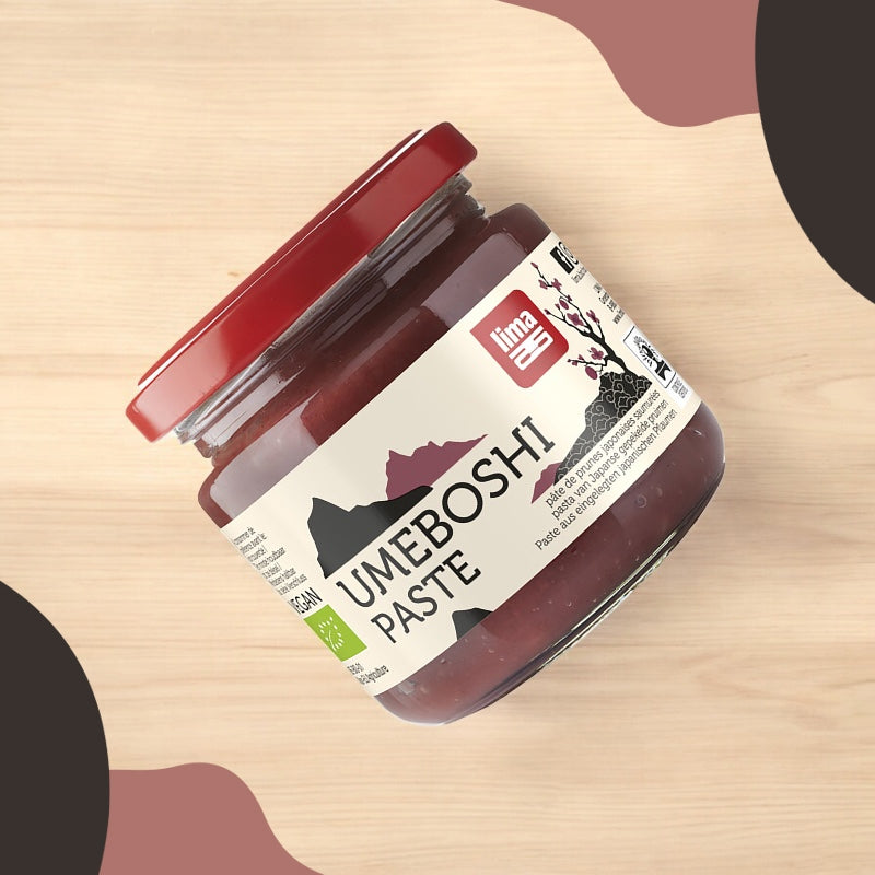 Pâte de prunes japonnaises saumurées BIO - Umeboshi - 200g - Lima